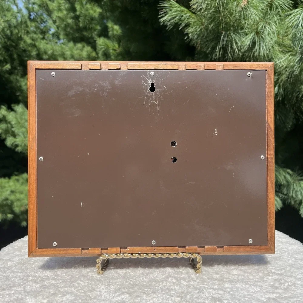 Vintage Royce Weather Station Wall Barometer Thermometer Hygrometer MCM Wood